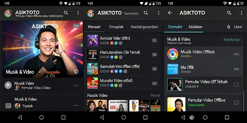 Tampilan antarmuka ASIKTOTO yang sederhana dan menarik.
