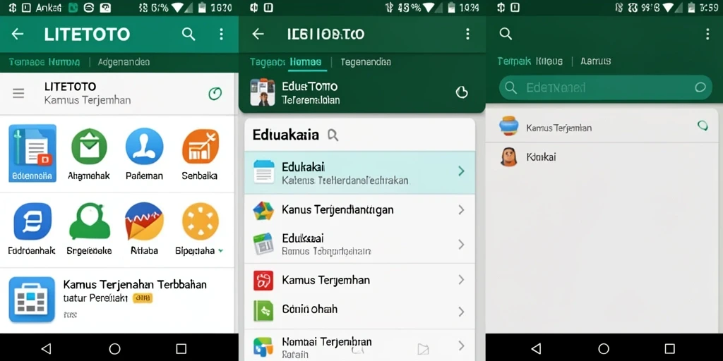 Antarmuka LITETOTO yang sederhana dan fungsional.