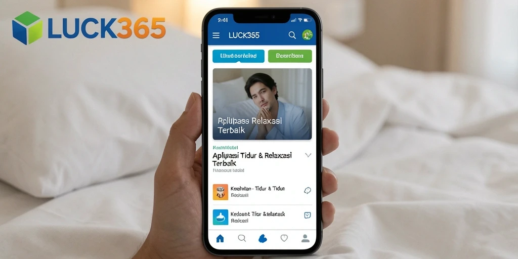 Antarmuka pengguna LUCK365 yang sederhana dan menenangkan.