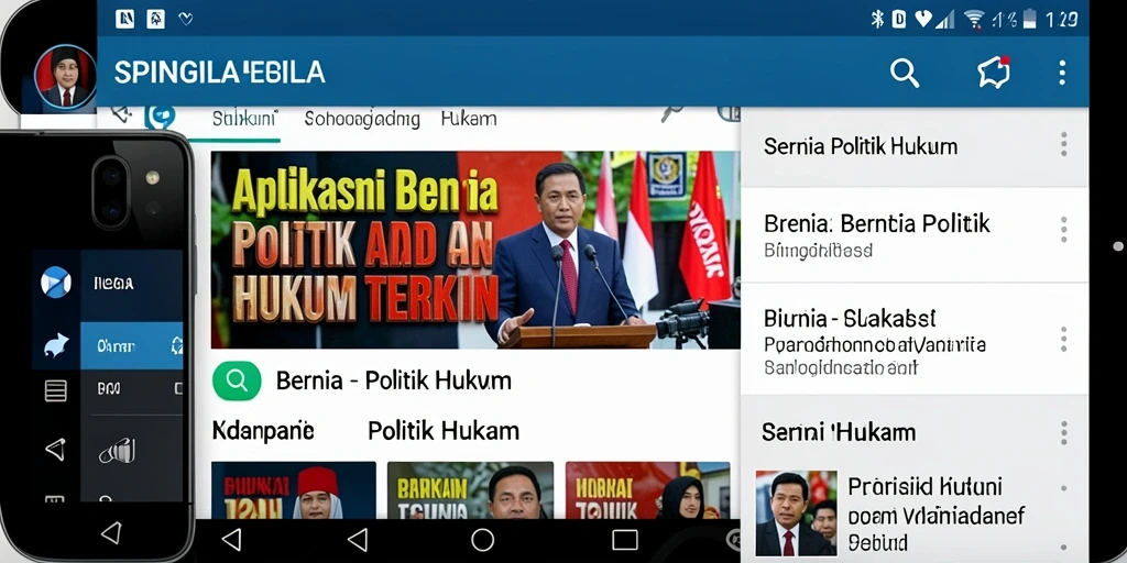Tampilan antarmuka aplikasi SPINGILA yang informatif dan menarik.